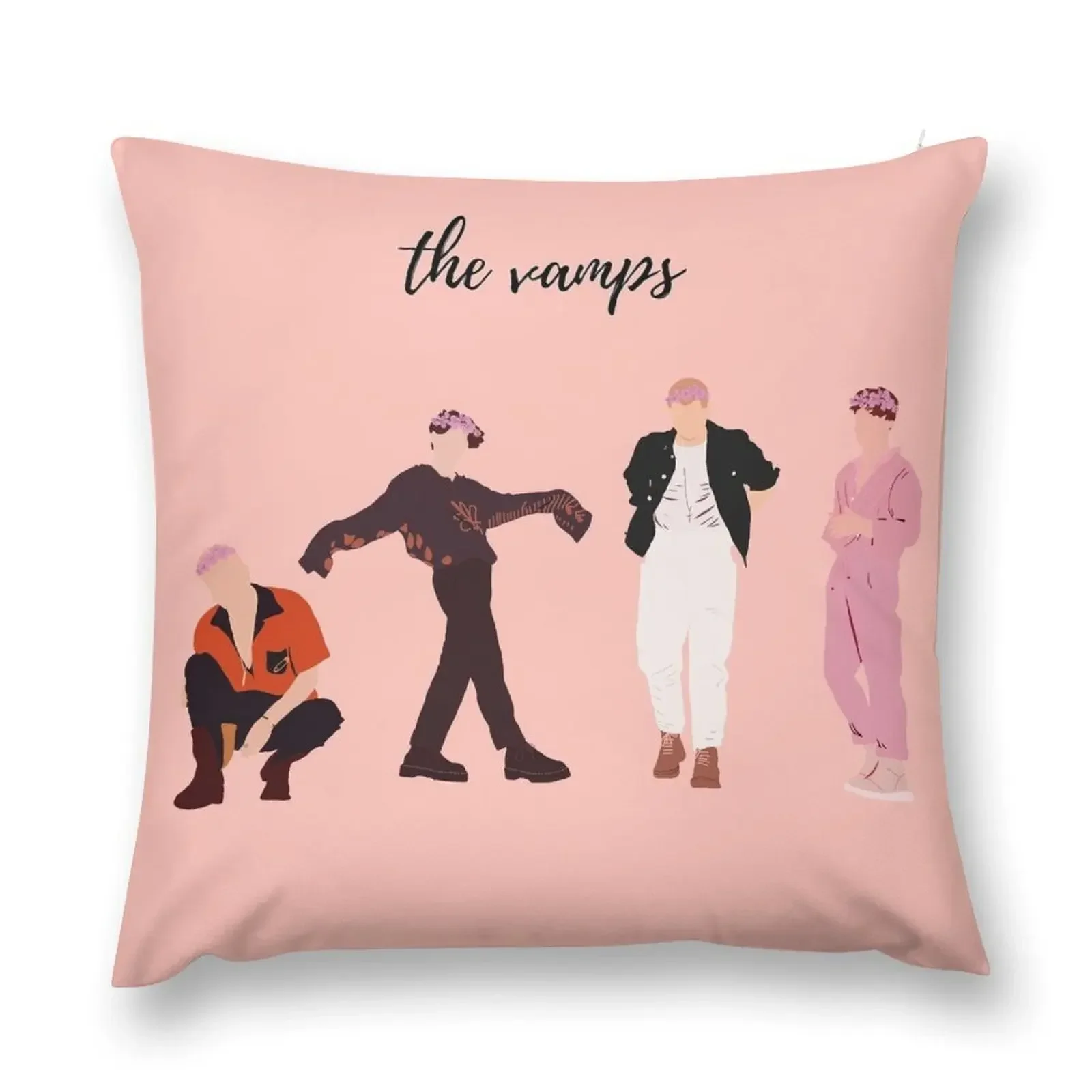 

The Vamps - Cherry Blossom era Throw Pillow Embroidered Cushion Cover Christmas Covers Luxury Sofa Cushions Sofa Cushions pillow