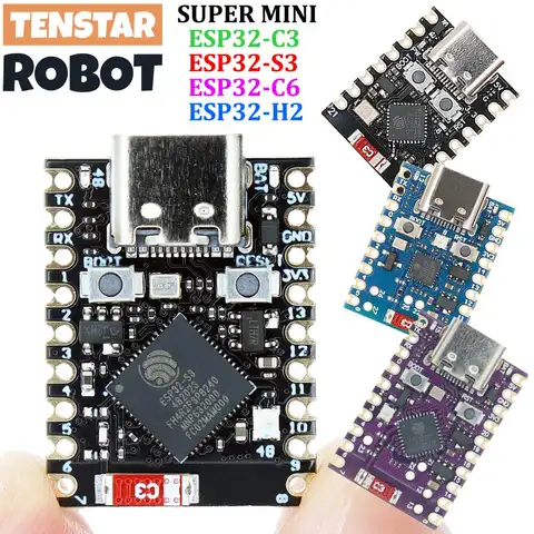 TENSTAR ESP32-S3 ESP32-C3 ESP32-H2 ESP32-C6 Placa de desarrollo WiFi Bluetooth módulo de un solo núcleo SupmerMini XIAO