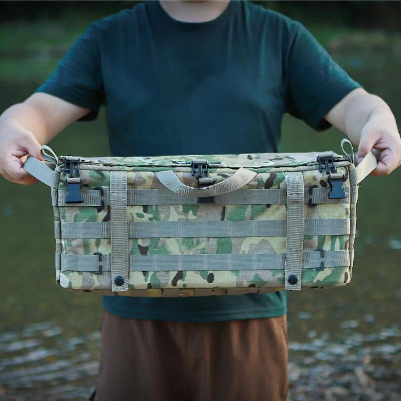 

Side Organizer Camping Folding Table Storage Bag for Barbecue Hiking Travel