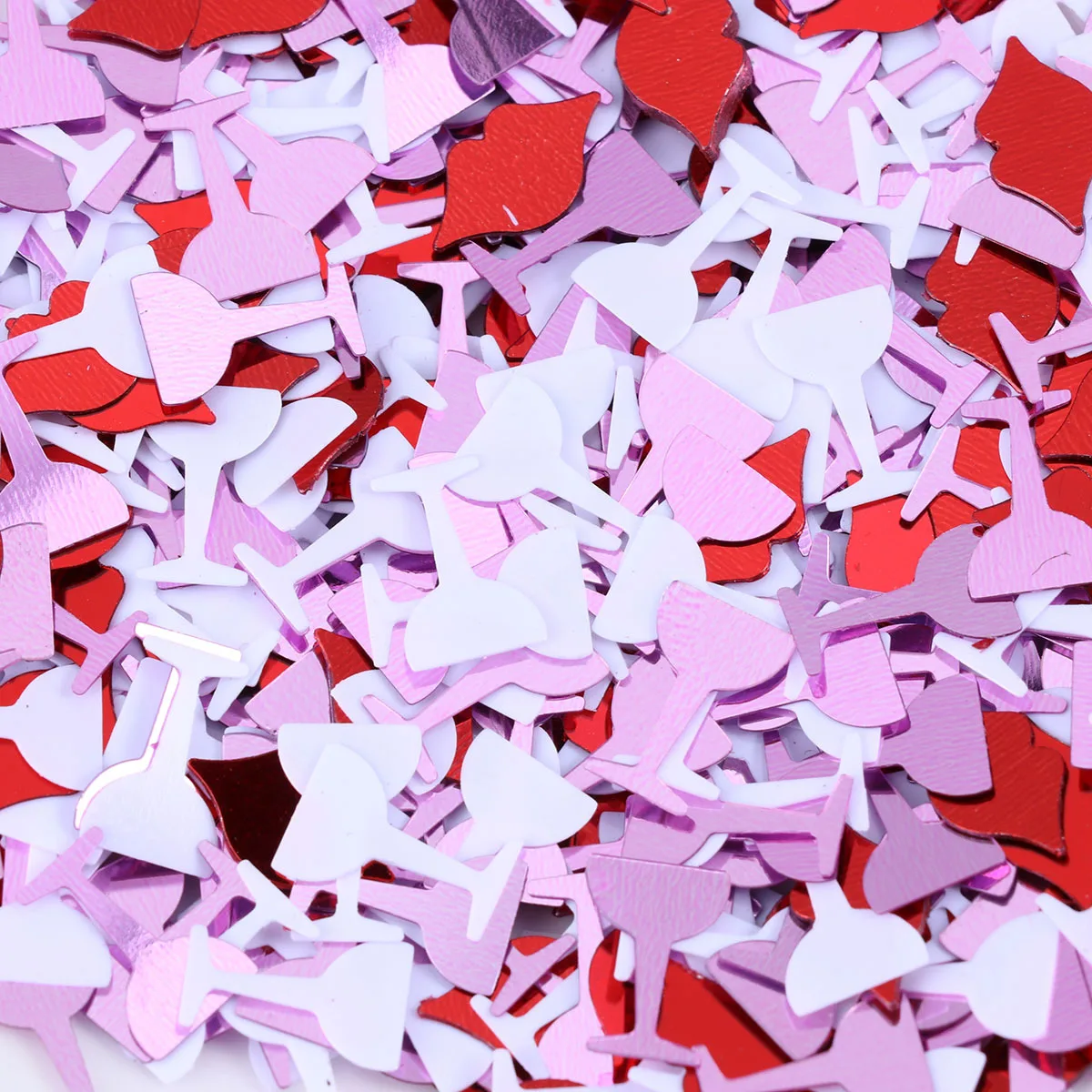 

30G Confetti For Lips Glass Shape Single Party Decor Creative Festival Decoration Hen Party Supplies Shiny Plastic Sprinkles