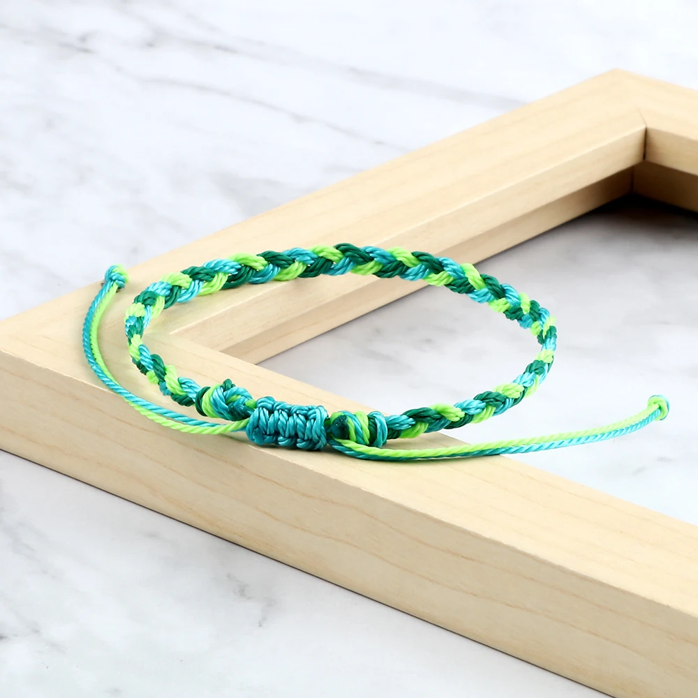 Multi Farbe Wasserdichte Wachs Faden Geflochtene Armbänder Für Frauen Männer Tibetischen Buddha Glück Armband Paar Armreif Freundschaft Schmuck – Detail 8