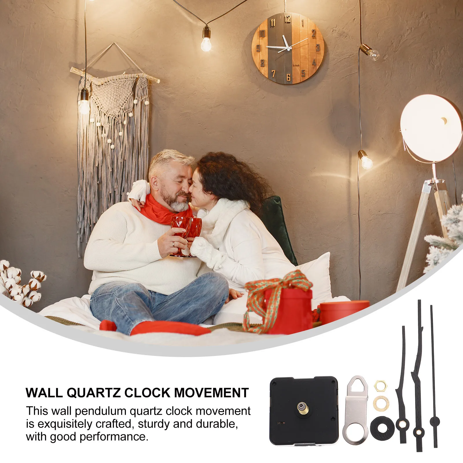 

1 Set Wall Movement Kit Powered Hands Motor For Diy Making Repair Projects Clock Mechanism Replacement Diy Clock Kit