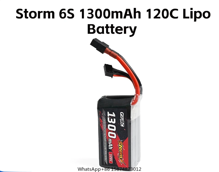 

GEPRC Storm 6S 1300 мАч 120C Lipo bat tery подходящая стандартная серия dr one для радиоуправляемого FPV квадрокоптера серии Freestyle dr one Parts