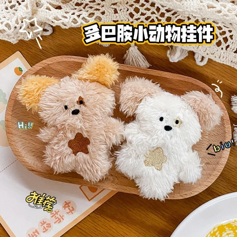 

Kawaii Dopamine Furry Puppy Plush Toy Cartoon Puppy Bag Pendant Cute Doll Versatile Pendant Children Christmas Gifts Toys Dolls