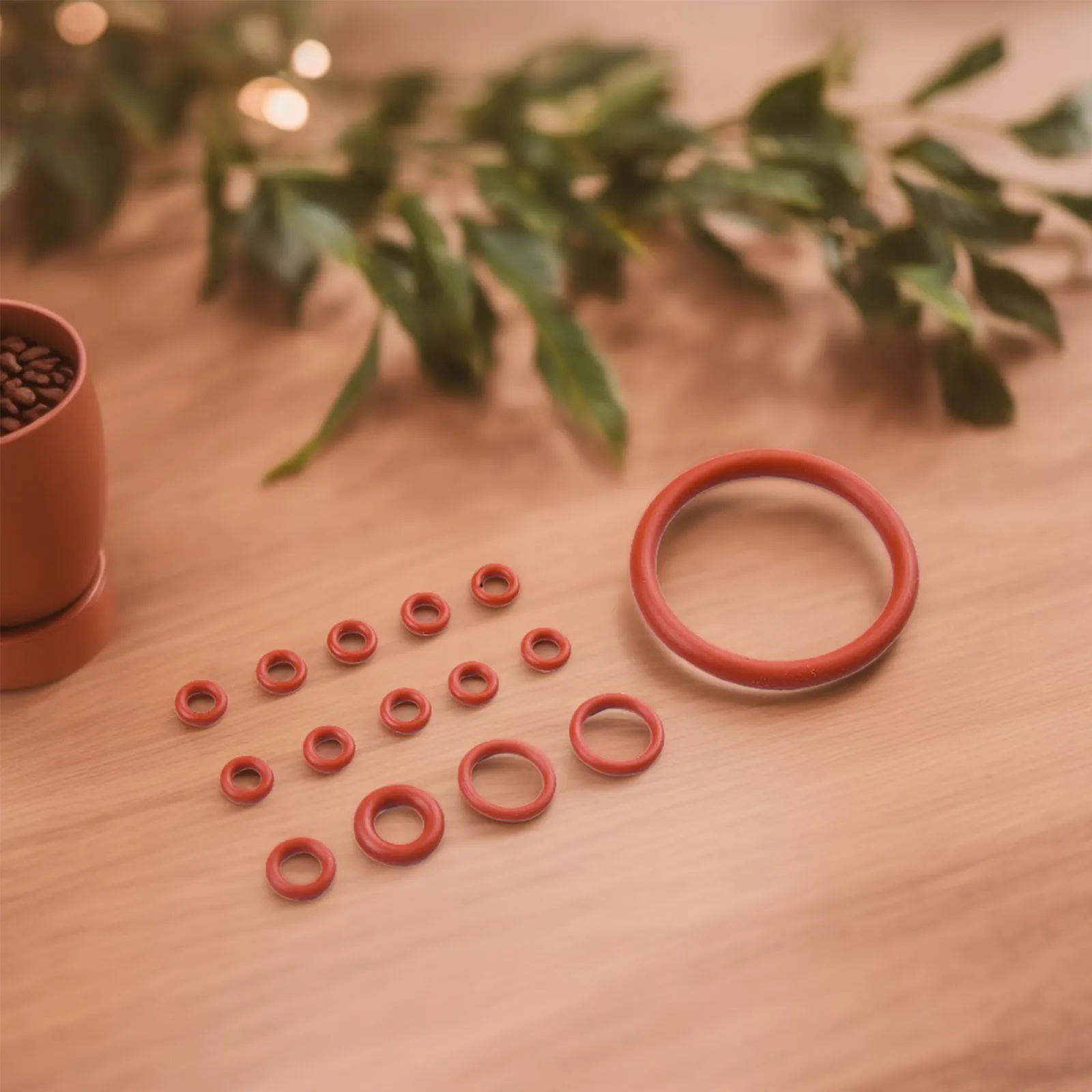 15pcs O-ring Seal Gasket Silicone Nozzle Gasket  For Bosch For Gaggia For Krups Coffee Machine Home Appliance Accessories