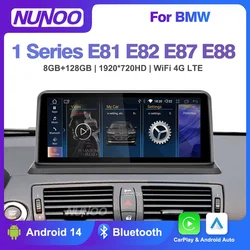 New Android 14 Wireless CarPlay For BMW 1 Series E81 E82 E87 E88 2004-2013 GPS Navi Car Multimedia Player Radio DSP Touch Screen