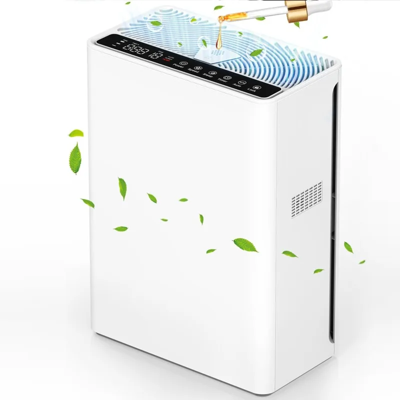 Home Smart Air Purifier High Efficiency Activated Carbon Air Purifier Light Emitting Diode Smart Display Low Noise