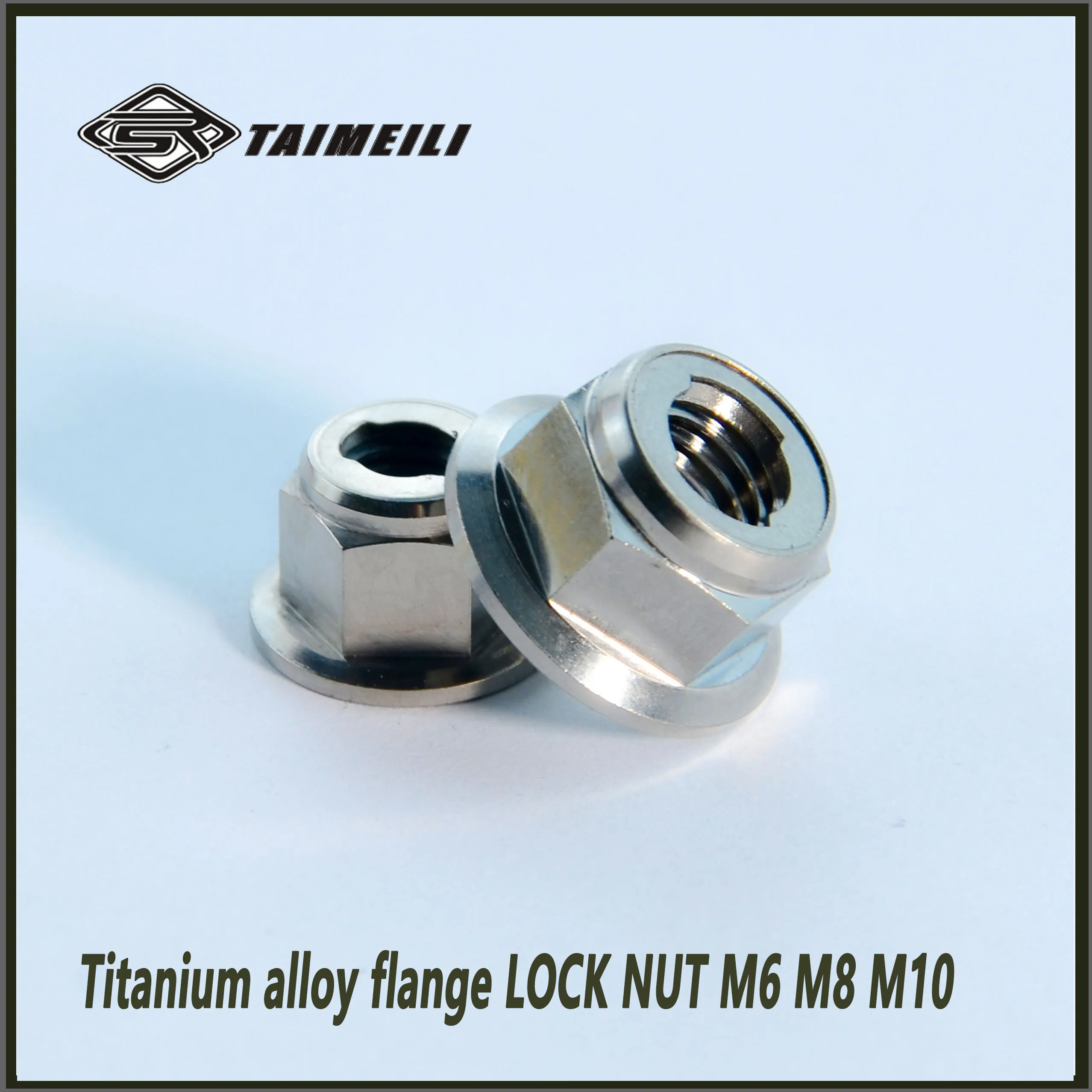 TAIEMILI 1pcs Titanium Alloy Lock Nut Metal Sheet Lock M6M8M10 Bicycle and Motorcycle Refitting Repair view 4
