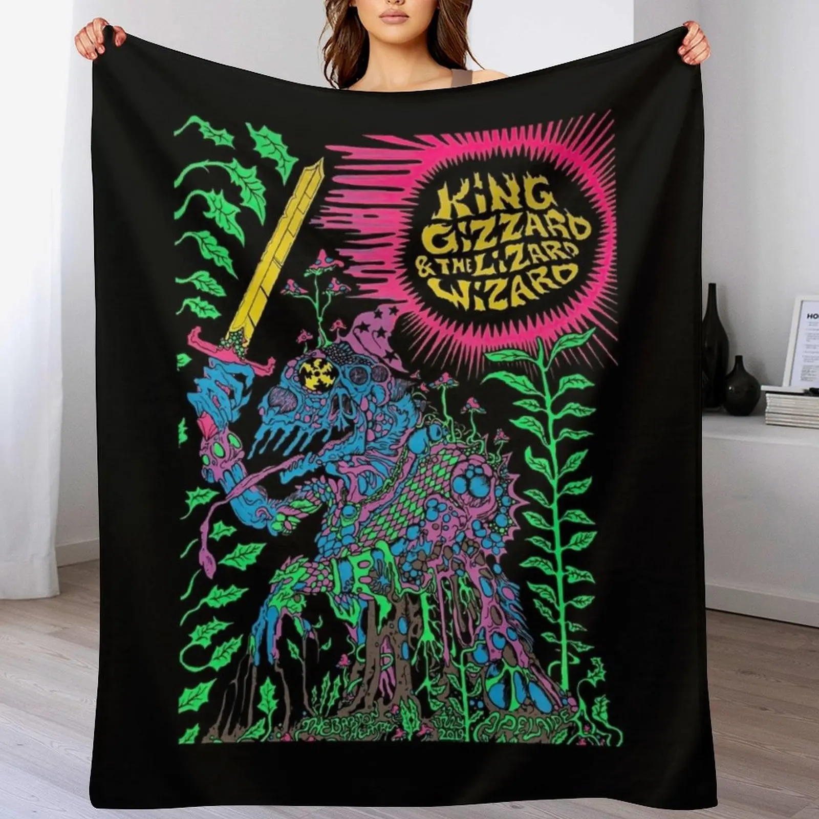 

King Gizzard & the Lizard Wizard Throw Blanket Decorative Throw Tourist Designers Blankets