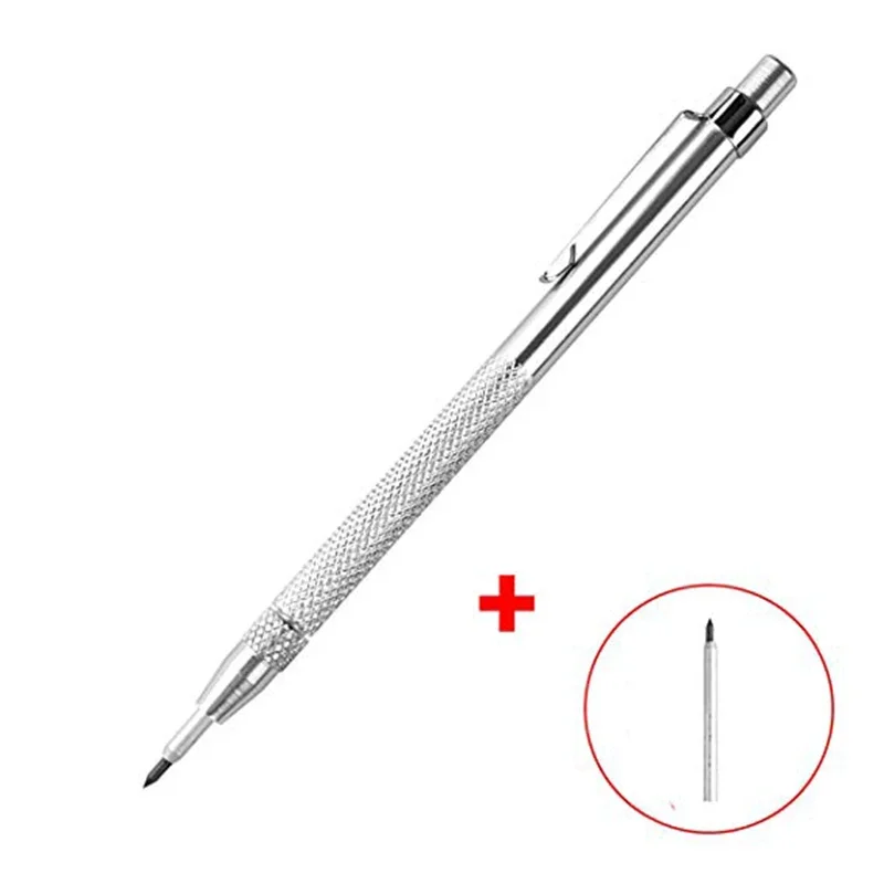 Aluminum Carbide Tip Scriber Etching Engraving Pen With Clip Magnet For Glass Ceramics Metal Sheet 5.7 Inch