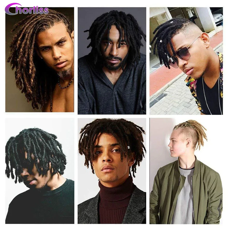 Extensiones de rastas sintéticas de 8 pulgadas, 10 hebras, para crochet, estilo hip-hop, cabello natural para trenzar 6
