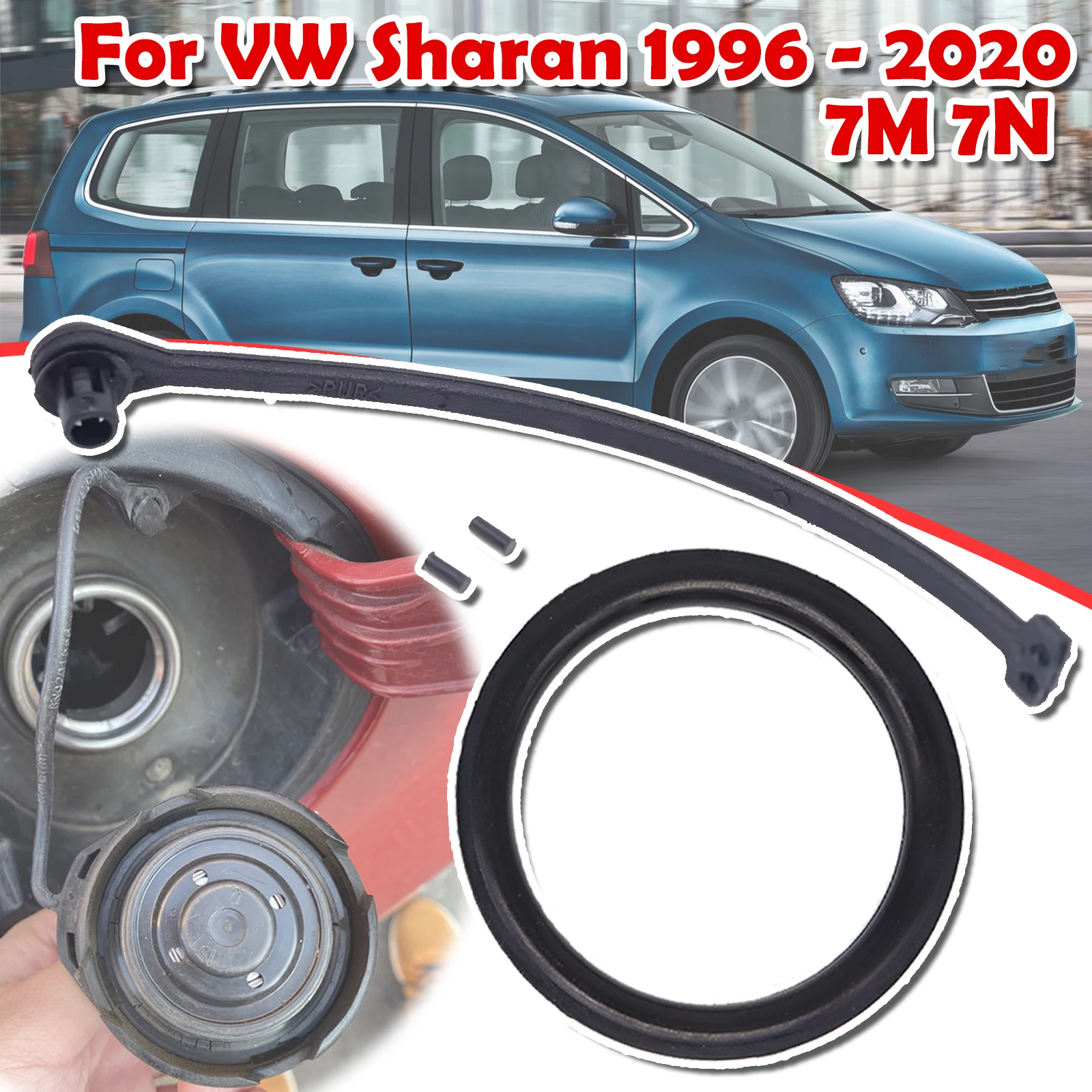 

Caravelle Multivan Fuel Tank Cap For VW Sharan 1996 1997 - 2020 7M 7N Washer Tether Ring Rope Band Repair 1J0201550A 1K0201557A