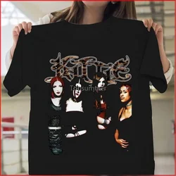 Camiseta negra de banda de Kittie, camisa para él para ella