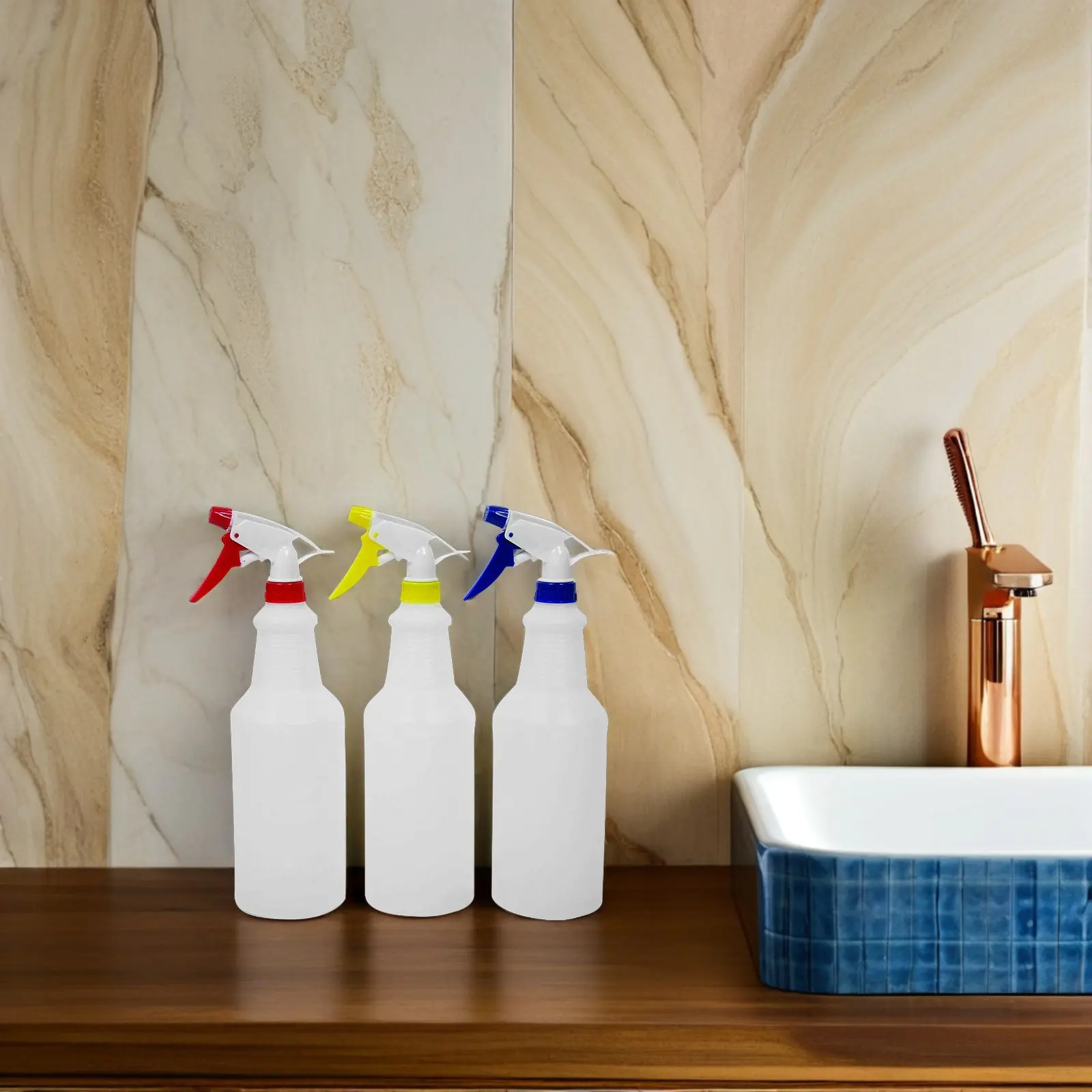 

Набор из 5 прочных пластиковых распылителей для волос, тела, полива растений и хранения воды