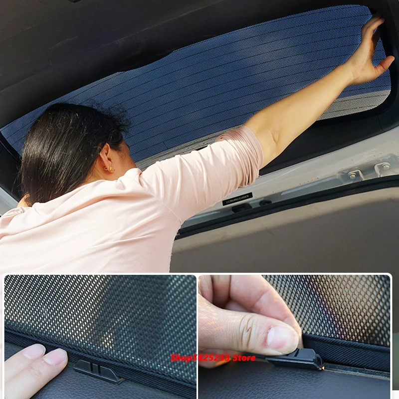 Car Sunshade For Honda CRV 2021 2020 2019 2018 2017 Accessories Window Sun Shade Mesh Sunscreen Netting Protector Anti-Mosquito