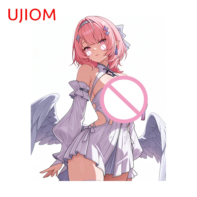 UJIOM Remielle Dan Angel Pictures Wall Sticker High Quality Sunscreen Living Room JDM Decal Suitable Room Decoration Accessories