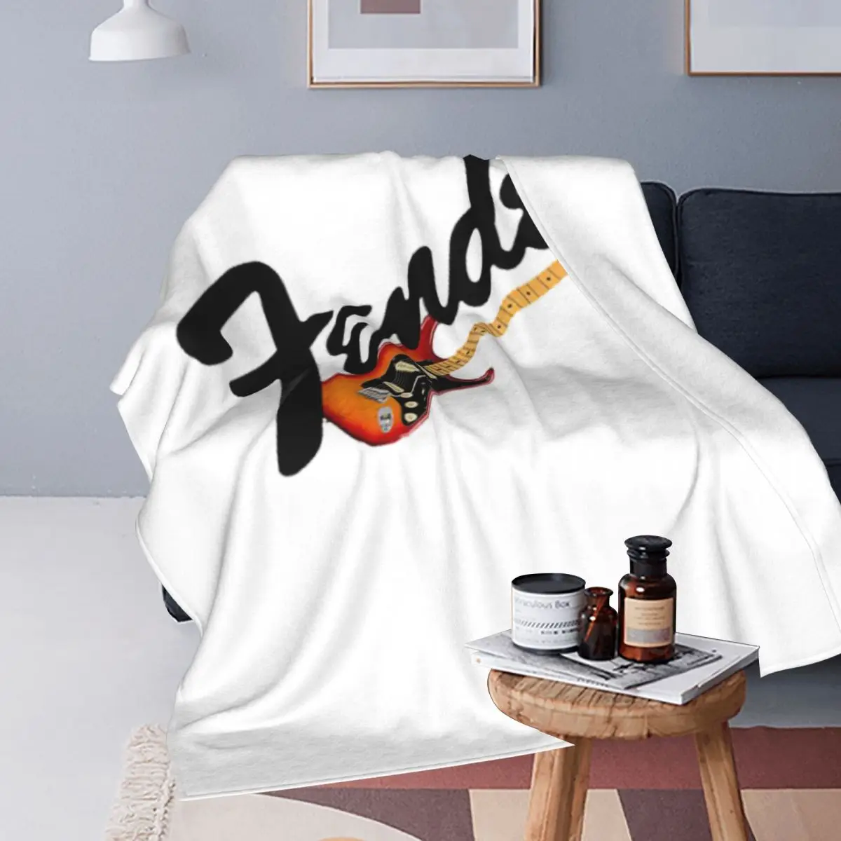 Fender Strat Classic Blanket Fleece Lightweight Throw Blankets Sofa Throw Blanket For Home Bedroom Office Throws Bedspread Quilt