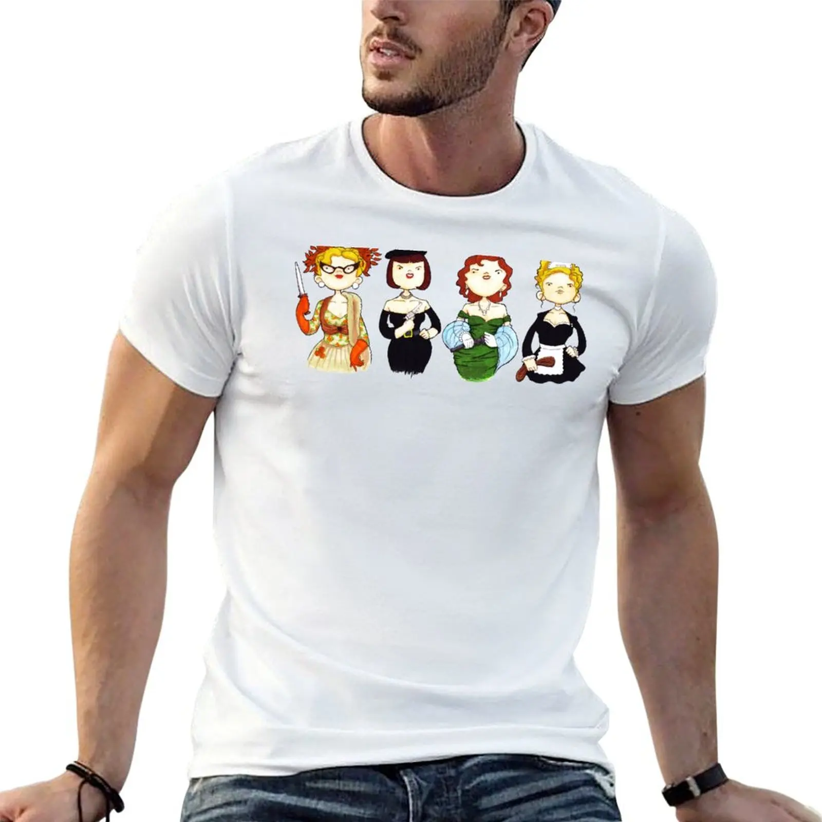 T-shirt Ladies of Clue pour femmes, T-shirt à manches courtes pour le Jour de l'Indépendance