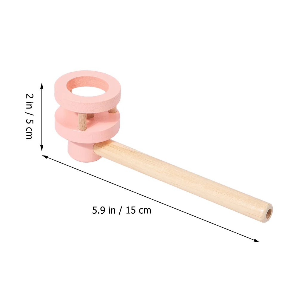 2 pezzi tubo di soffiaggio galleggiante gioco in legno giocattoli per bambini migliorano la capacità di equilibrio comunicazione genitore-figlio attività all'aperto al coperto