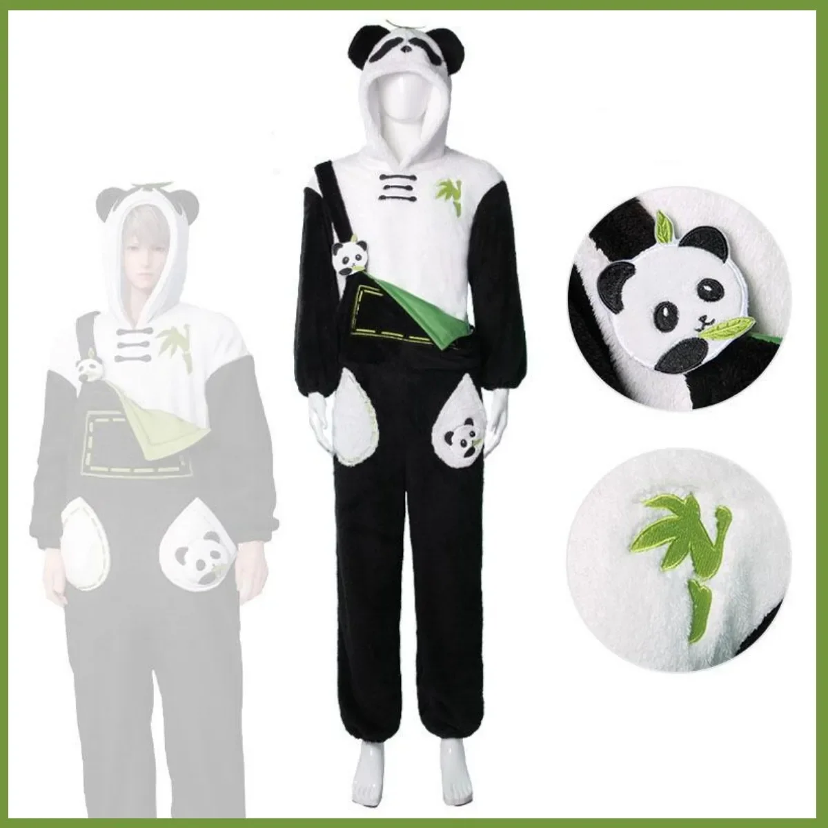 Game Love and Deepspace Xavier Rafayel Zayne Sylus Cosplay Costume Plush Pajamas Panda Uniform Wig Man Woman Kawaii Party Suit