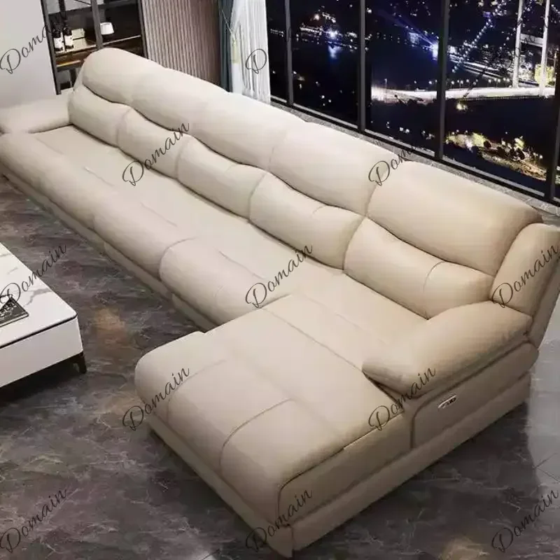 LZ Living Room Electric Recliner Sofa Charger Ports Lounges Electric Recliner Sofa Sectional Massage Divano Soggiorno Furniture