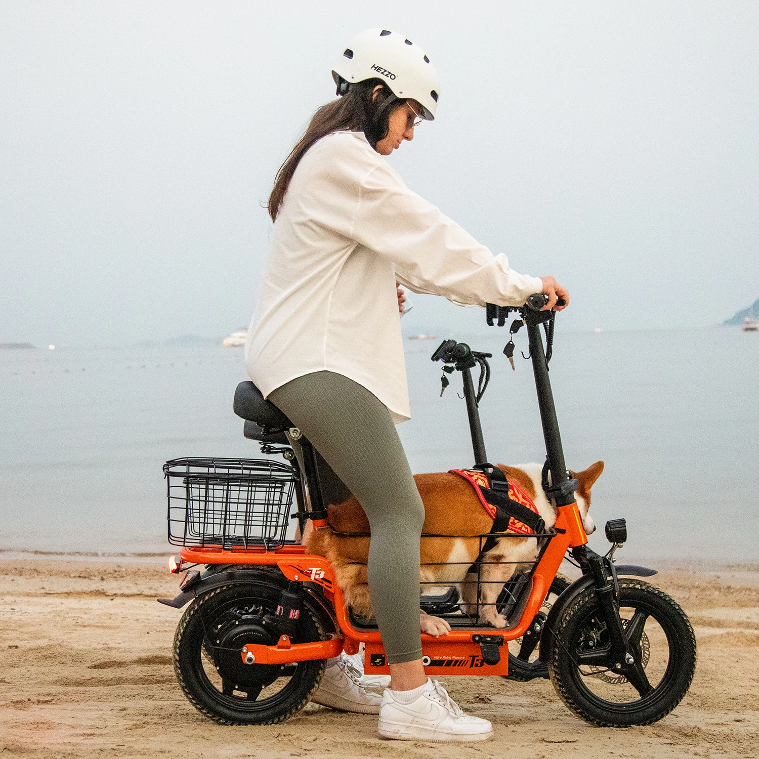 

USA Warehouse 14inch 500W Electric Scooter 2 Wheels Folding E-scooter 48V15Ah Adults Electric Bike With Basketcustom