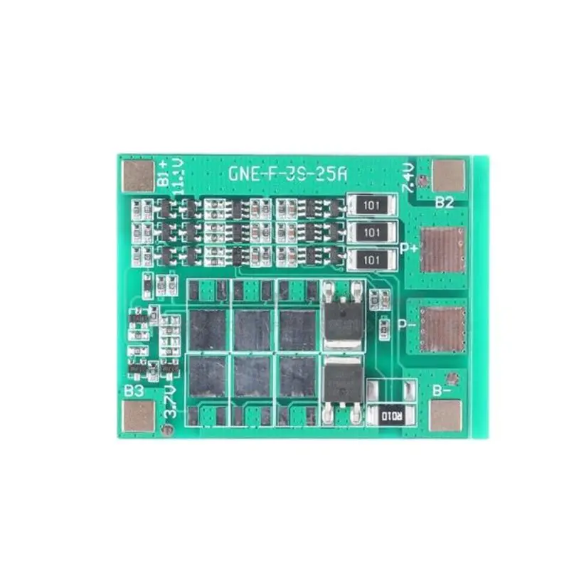 3 Series Lithium Battery Protection Board 11.1V12.6V6A With Balanced Overcharging, Discharging, Short Circuit, Overcurrent Prote