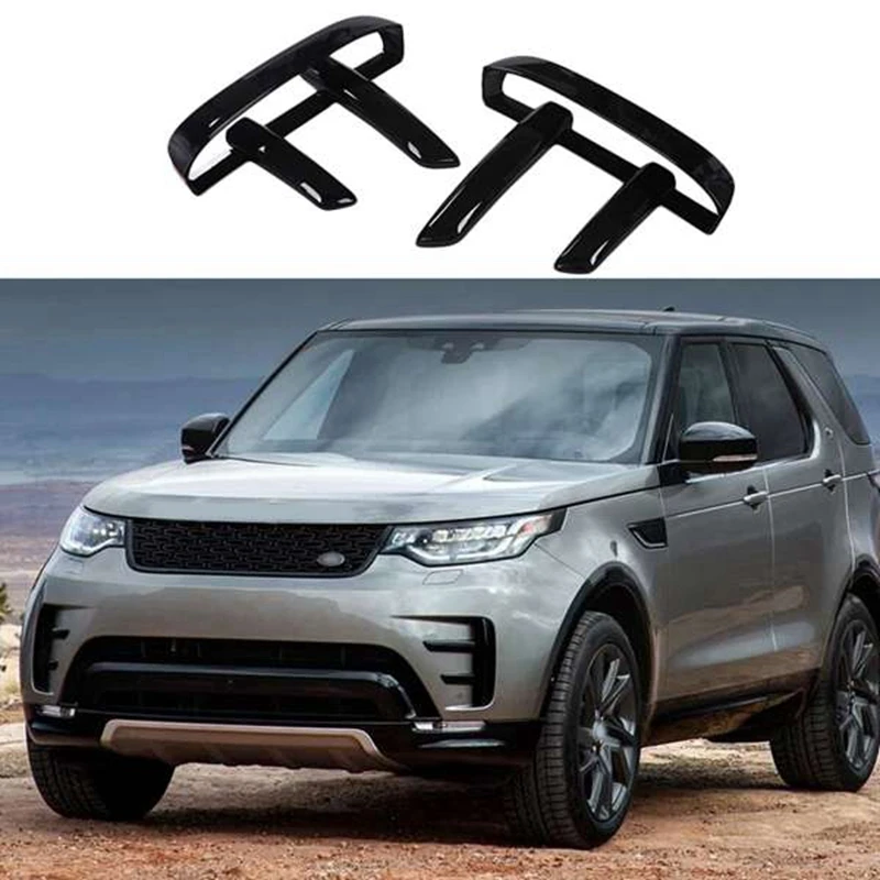 

Top Sale 2Pcs Car-Stying Abs Front Fog Lamp Trim Decoration For Land Rover Discovery 5 2017-2018 Auto Accessories