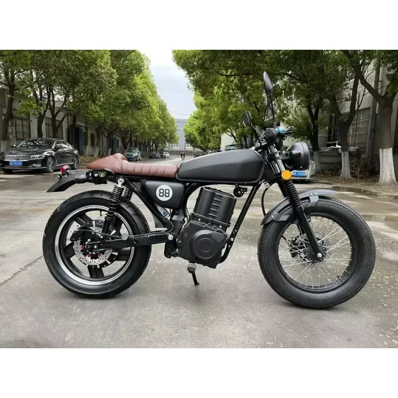 Luyuan Luyuan Motorcycle2025 الطاقة الجديدة أحدث 2000 واط 72 فولت دراجة نارية بطارية ليثيوم المصنوعة في الصين CG الكهربائية خمر ريترو موتو