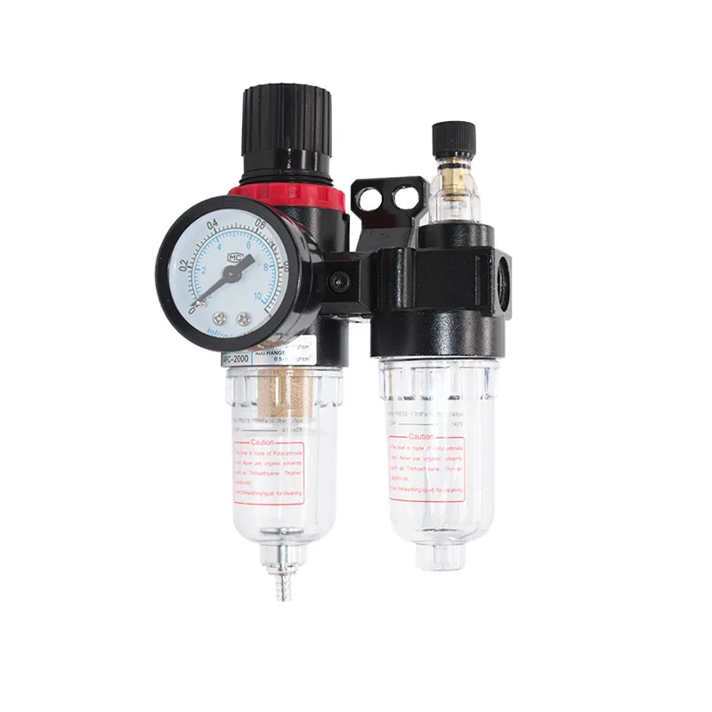 AFC2000 1/4 Air Compressor Oil Water Separator Filter Regulator Trap Airbrush Pressure Reducing Valve