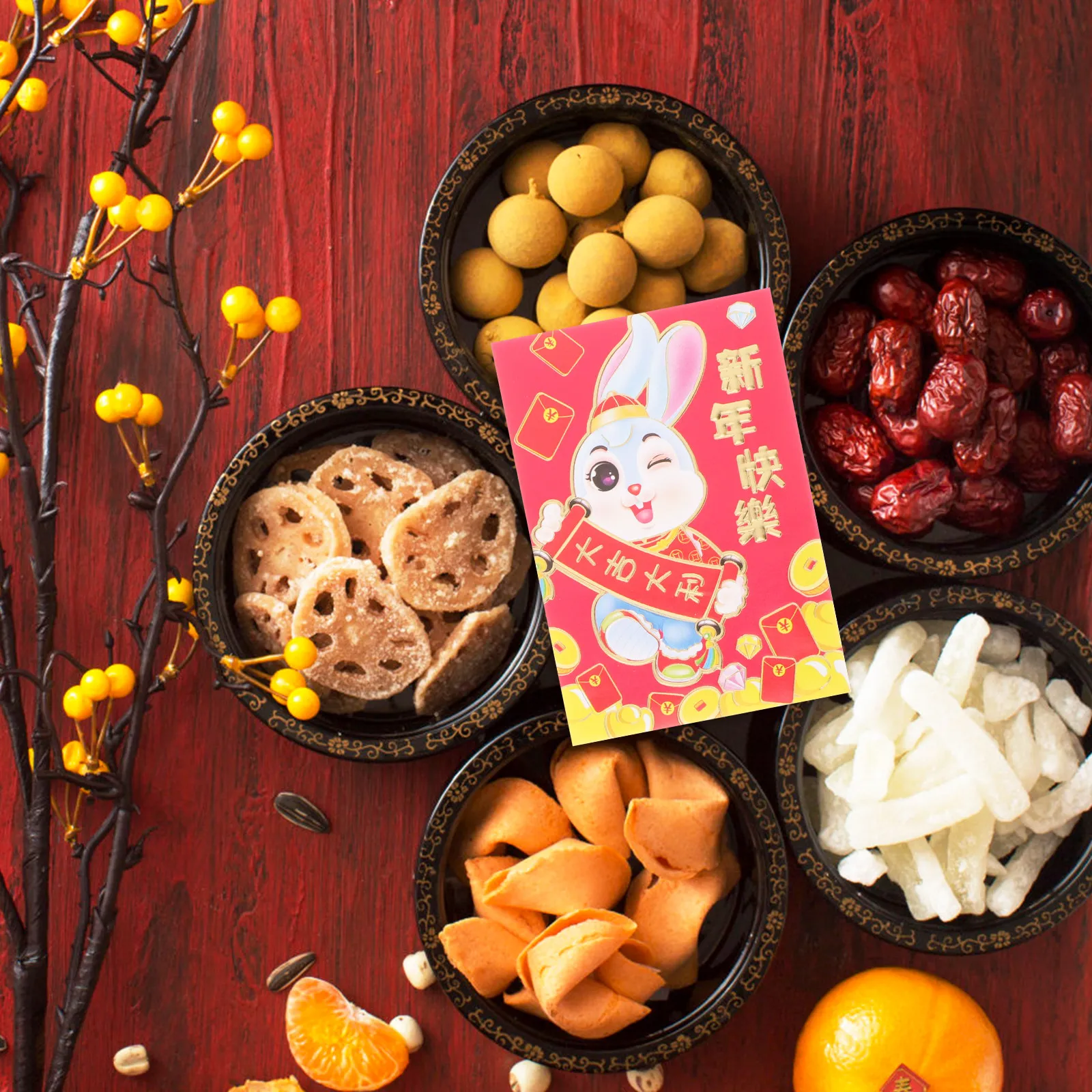 

54Pcs Cartoon Red Envelopes Creative Money Bags Paper Lucky Packets New Year Gift Year of The Rabbit 2023 Red Envelope