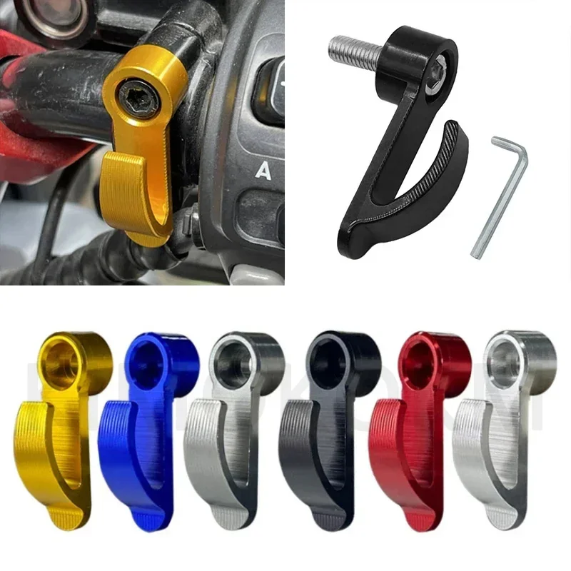 Universal CNC Aluminum Bracket Cargo Hook Motorcycle, Luggage Bag Hanger, Helmet Claw, Road Bicycle Accessories, Honda, Yamaha