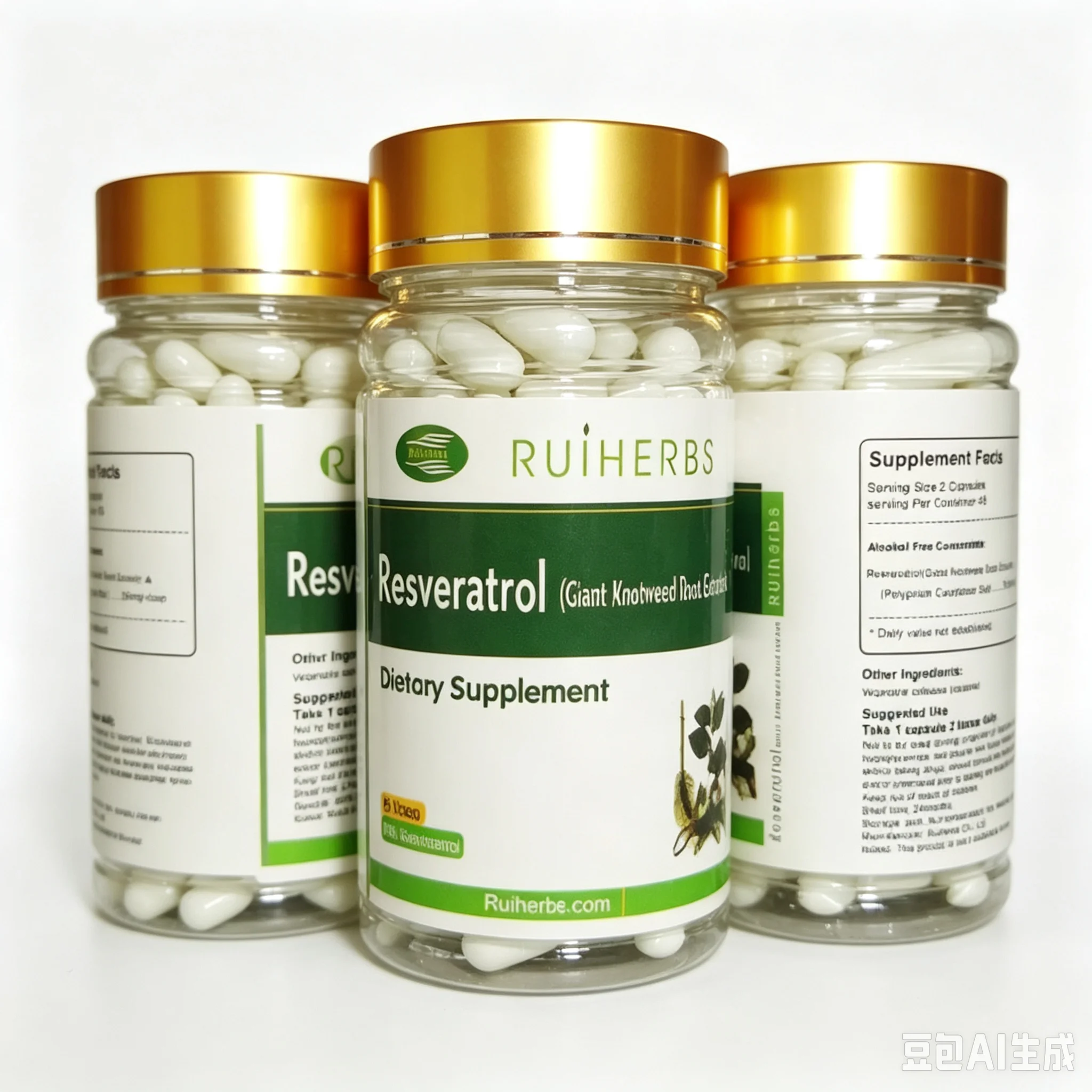 3Bottle Organic Resveratrol Capsule 250mg x270 Counts