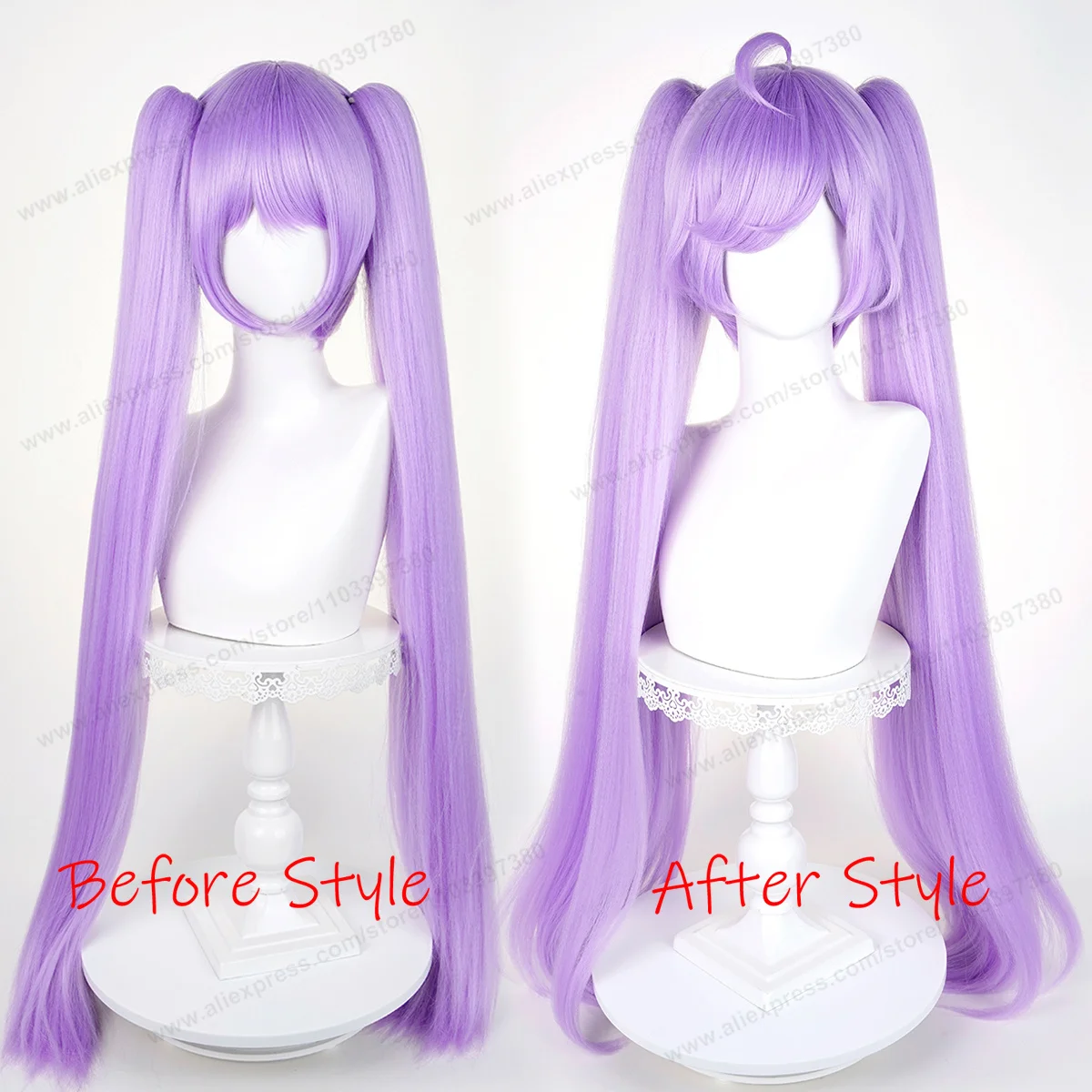 Manaka Laala Cosplay Wig 95cm Long Purple Women Wigs Anime Cosplay Wig Halloween Heat Resistant Puffy Yaki Synthetic Hair