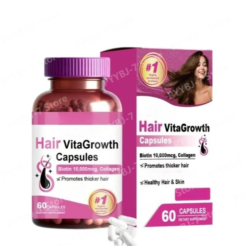 

Hair Vitality Enhancement Capsules with MSM 、Ashwagandha Promotes Thicker Hair Supports Healthy Hair Retention Reliable Formula