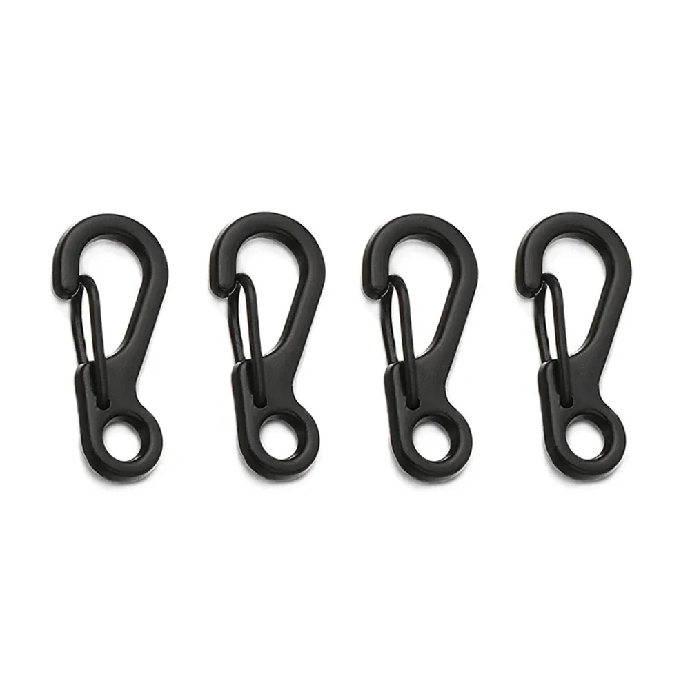 4/10 Stuks Karabijnhaak D-Ring Sleutelhanger Lente Clips Mini Aluminium Hang Gesp Survival EDC Gear outdoor Camping Sleutelhanger Tool