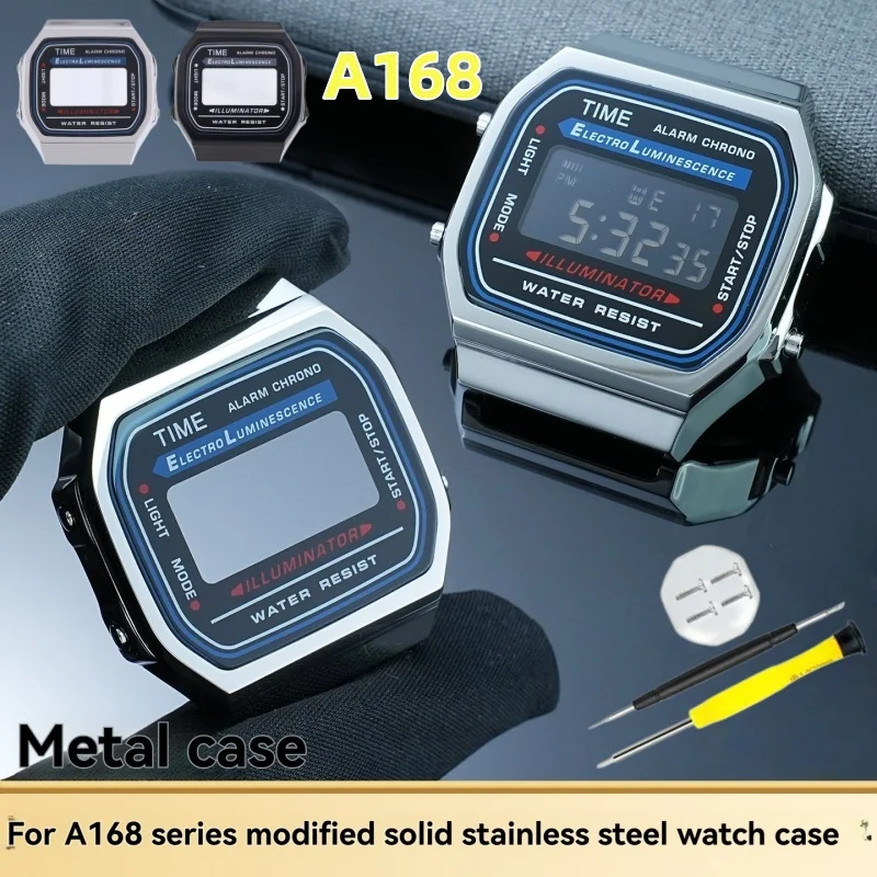 kit-modifica-cassa-orologio-in-metallo-a168-con-vetro-per-casio-3289-a168w-a168wa-1w-wg-9w-cassa-e-cinturino-in-acciaio-inossidabile