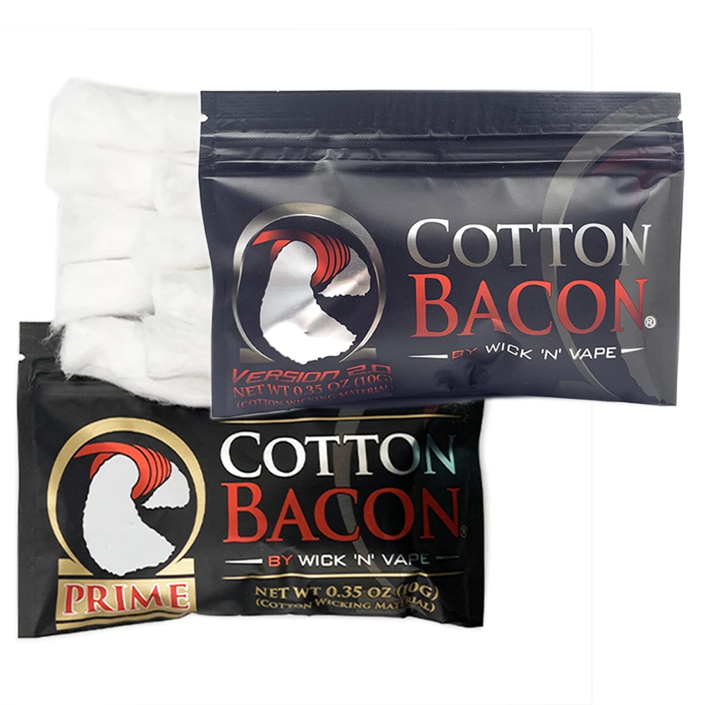 Oragnic Cotton Bacon Prime Gold Version Bacon Cotton for ZEUS X RDA RBA Wire DIY Tool Accessories