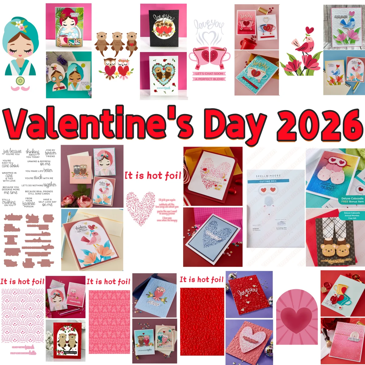 

Valentines Day 2026 Heart Cup Love Bird Metal Cutting Dies Clear Stamp Stencil Hot Foil Wax for DIY Making Scrapbook Decoration