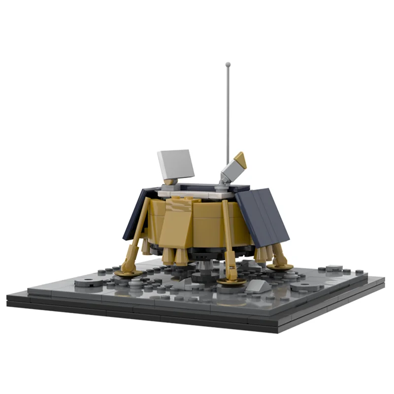 237 Piezas MOC Exploración Espacial Blue Ghost Lunar Lander Riders In Sky Variant Modelo de Exhibición Bloques de Construcción para Ensamblar DIY Decoración Regalo