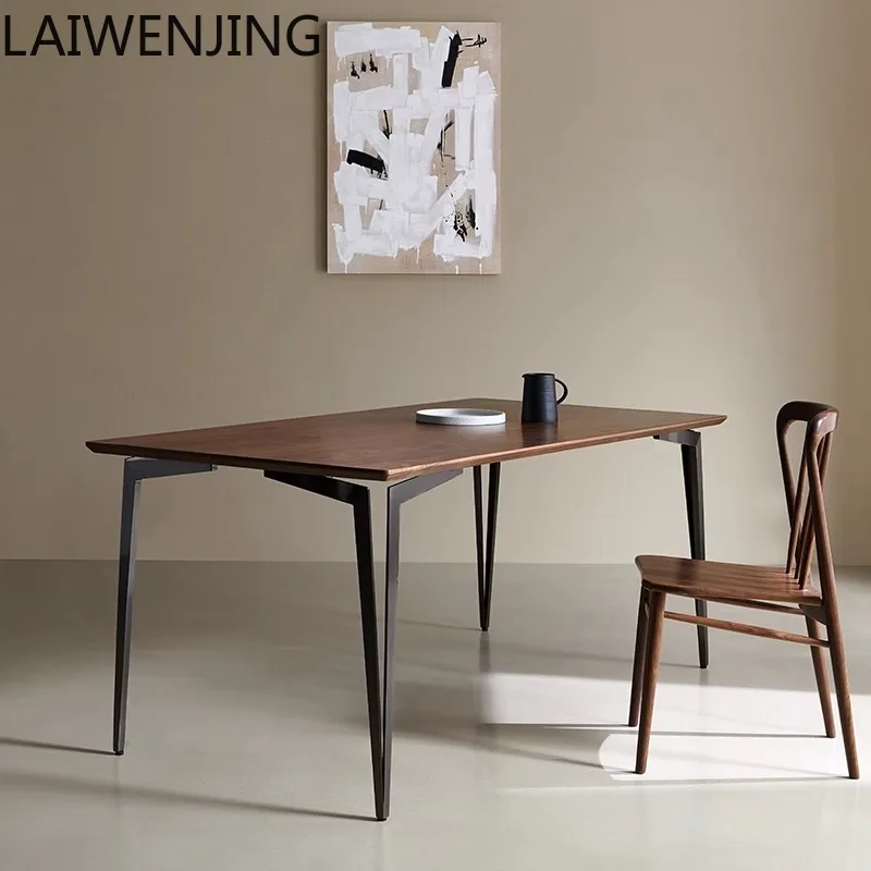 

SGF North American Black Walnut Dining Table Writing Work Table Modern Simplicity