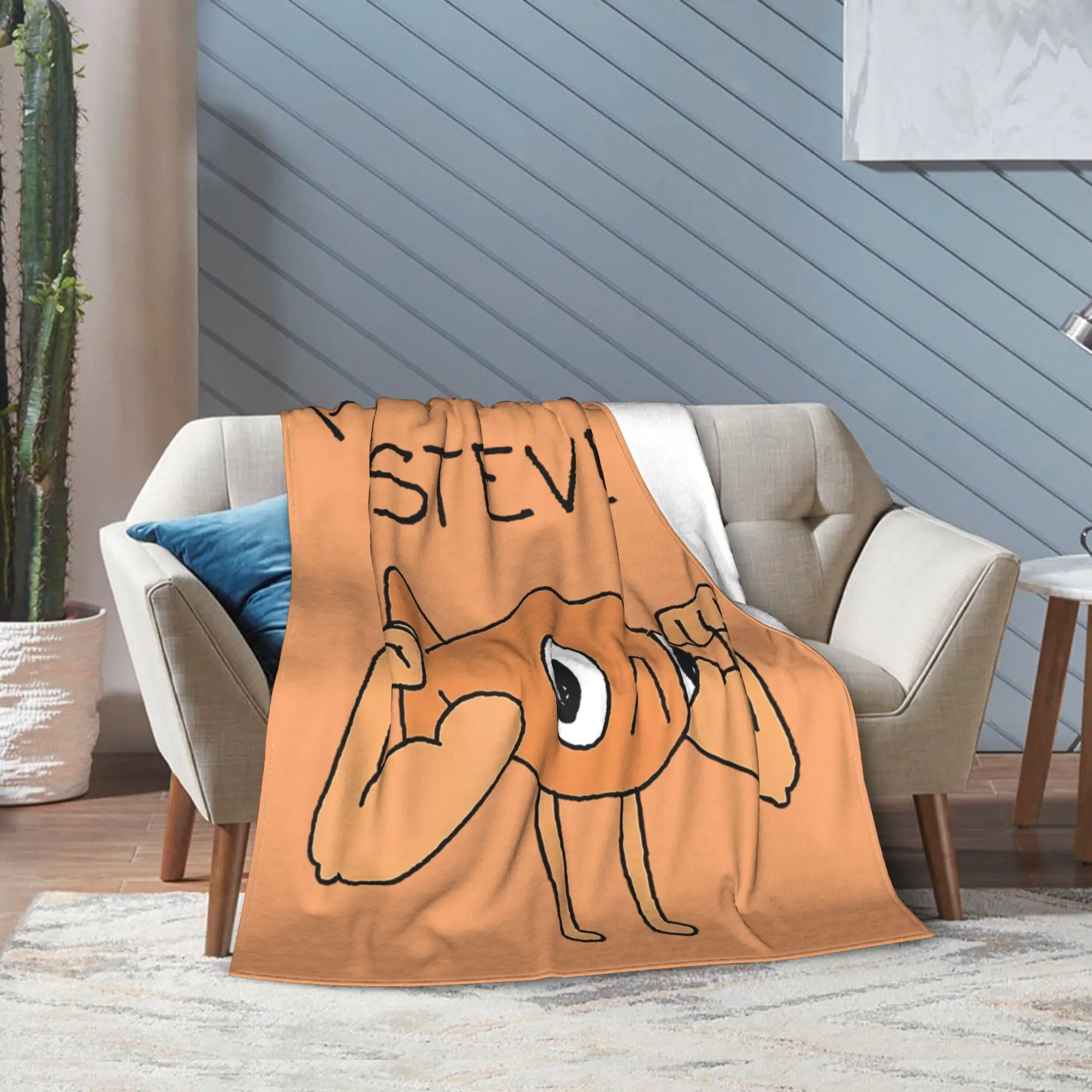 مضحك الأسماك لو بويسون ستيف ميمي بطانية رمي الصوف تتجه ل أريكة بطانية محبوكة في الهواء الطلق الدافئة متعددة الوظائف