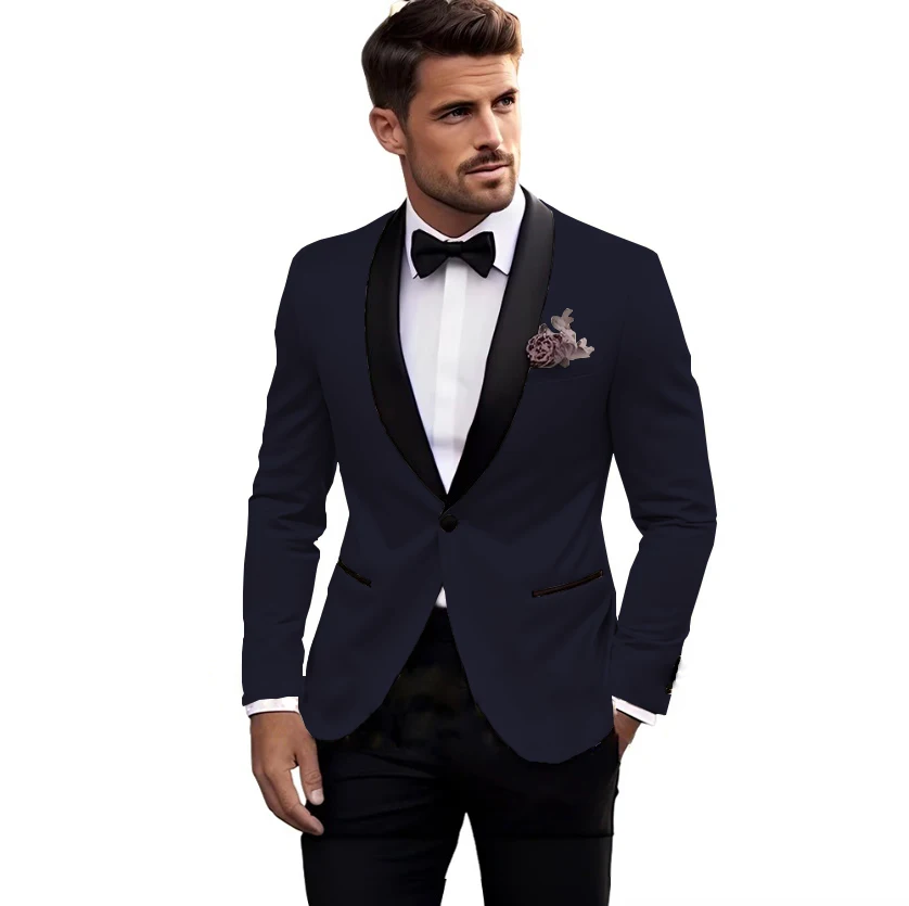 navy blue 2pcs