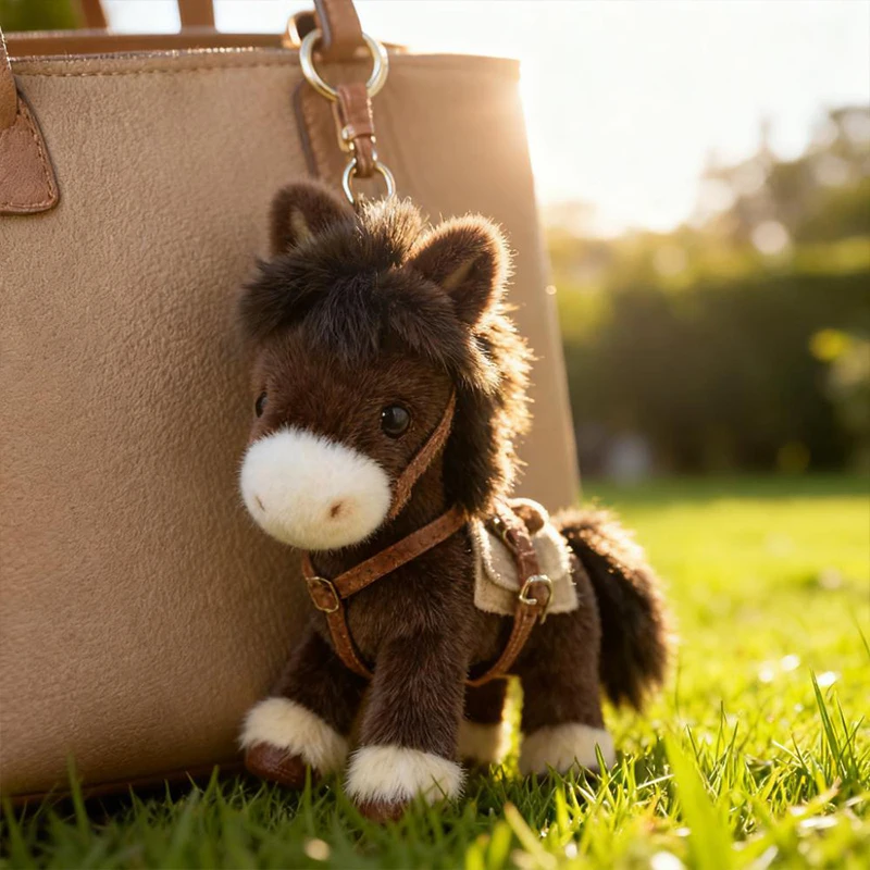 

Плюшевая игрушка-талисман Лошадь 2026 года, подвеска на сумку, подарок на Новый год