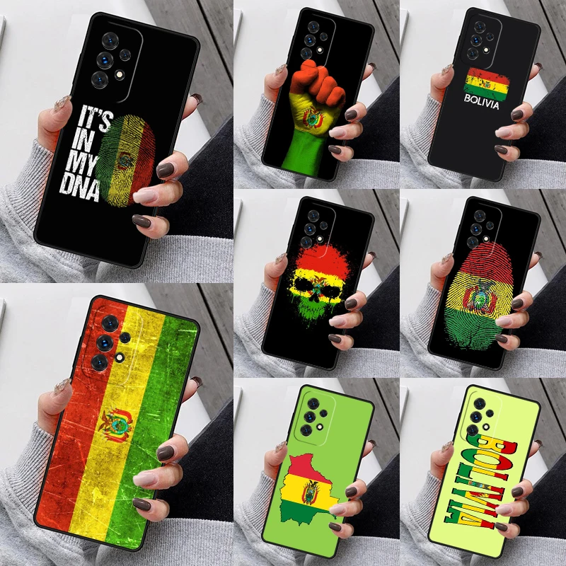 Чехол для телефона с флагом Боливии для Samsung Galaxy S25 S23 S30 S8 S21 S20 FE S24 S22 Note 10 20 Plus lite Ultra