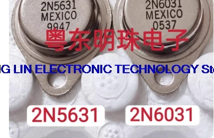 2N5631 2N6031 Tubo de audio sellado en oro para amplificador, un par, precio por par, TO-3, tapa de hierro grande, calidad garantizada