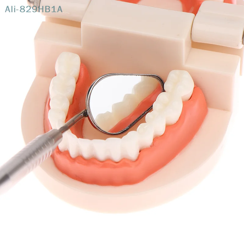 Espejo Dental para la boca, odontoscopio, cuidado bucal, limpieza de dientes, examen, higiene, espejo de cristal, mango de espejo de superficie frontal