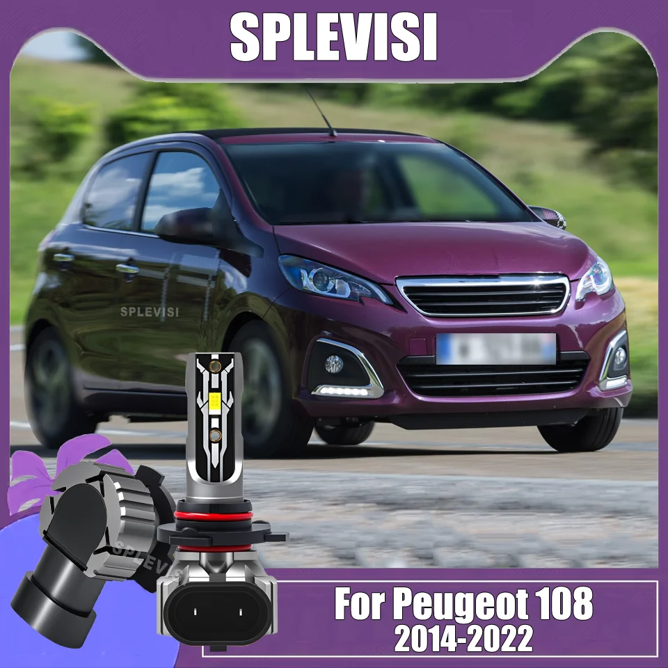

Longevity Car LED Headlights 9012 Auto Bulbs Headlamp For Peugeot 108 2014-2022 2014 2015 2016 2017 2018 2019 2020 2021 2022
