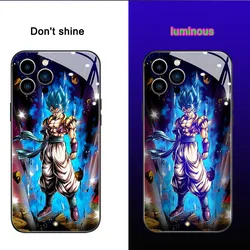 Dragon Ball custodia per telefono Anime per Apple iPhone 15 Pro Max 13 14 12 11 ProMAX Cover antiurto per armatura musica Light Up Cover per telefono