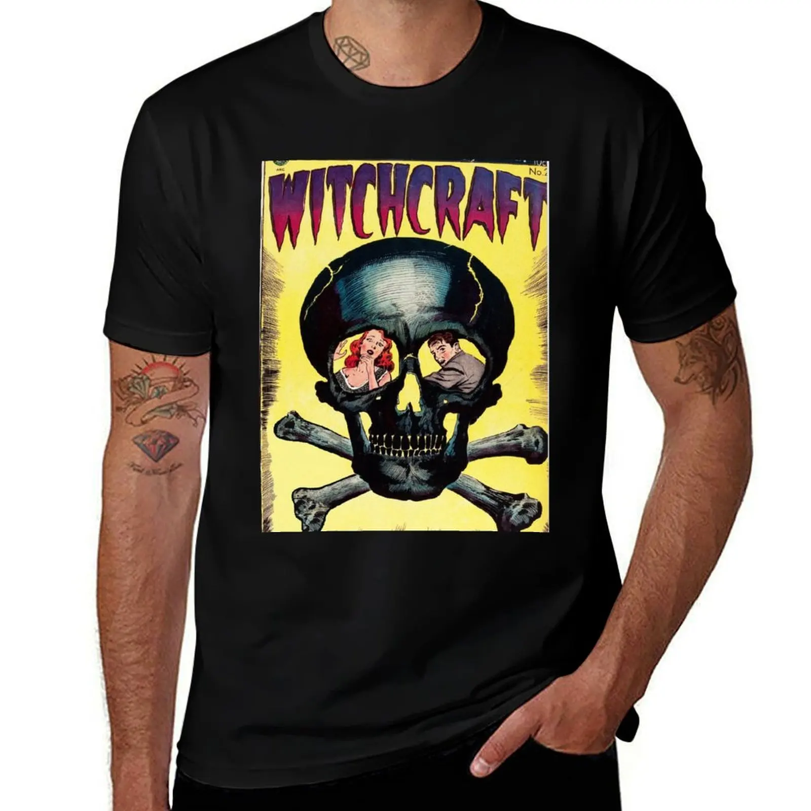 

Horror Series) Covers Witchcraft #2 Comics (Classic T-Shirt Casual Lightweight Short Sleeve Top